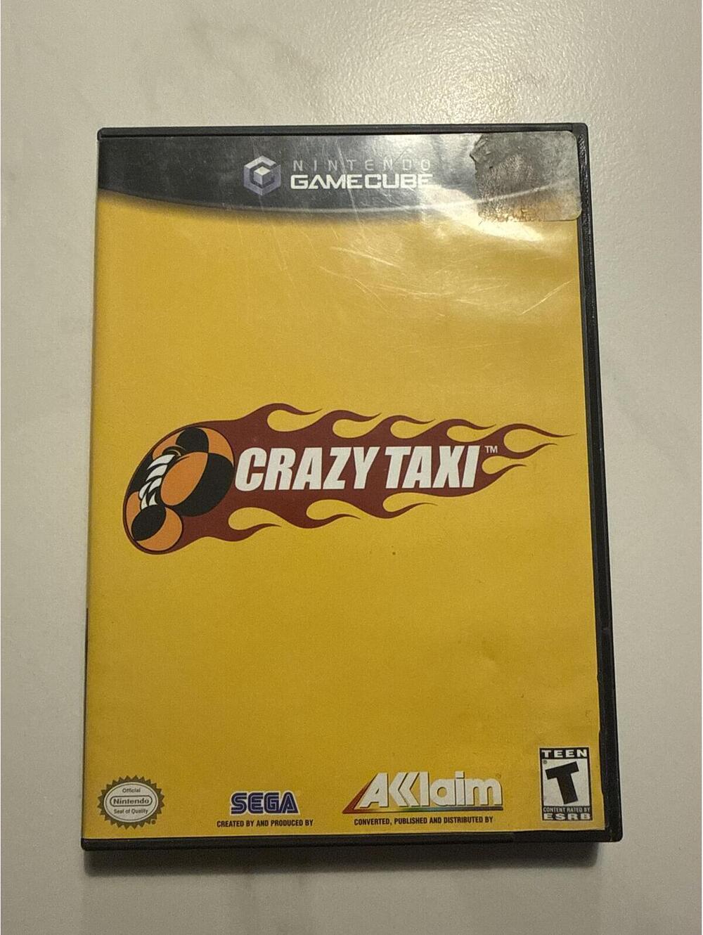 Crazy Taxi (Nintendo GameCube, 2001) Black Label - Tested & Working-CIB